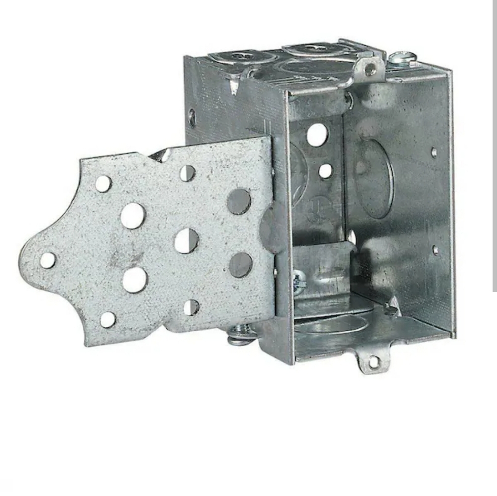 Qty 25 Steel City 806-SW PreGalv Steel 1 Gang Gangable Switch Box 2 x 3 x 2-1/2